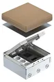 OBO UDHOME4 2V V Bodentank komplett 3fach VDE-Steckdose A2 1.4301 7427200