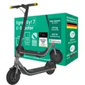 EGRET E-Scooter mit Straßenzulassung (ABE), 18,5 kg leicht, 10" Luftreifen, 882 W Bosch Motor, 30 km Reichweite, 130 kg Traglast, Blinker, App –... - Grau