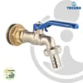 tecuro Kugelauslaufventil mit Behälterverschraubung für Regentonne/Wassertank