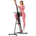 Hop-Sport 2in1 Stepper & Vertical Climber - klappbar und verstellbar, Klettermaschine, Kletterbewegungen für Ganzkörpertraining - Schwarz