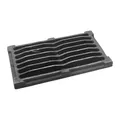 SEZAM 26,5 x 15,5 cm Gussrost Ofenrost Ascherost Kaminrost passend Kaminofen Tafelrost Rost Ofengitter Kamin Ersatzteile Zubehör Gussrost Ofenrost Grillkamin Eckig Eckrost