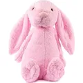 Gustaw Groß Kaninchen Figo (Dunkelrosa, 100cm) - Plüsch Kuscheltier, Plüschkaninchen - XXL Kaninchen Tier, Plüsch Mega Gross Kaninchen Plüschtier