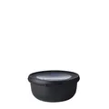 Mepal Multi Bowl Cirqula Round - Mikrowellen Geschir - Geeignet als Luftdichte Aufbewahrungsbox für den Kühlschrank, Mikrowellengeschirr & als Frischhaltedosen - 350 ml - Nordic black