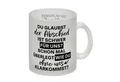 speecheese Tasse Abschied Kollege Glas Tasse mit Spruch Wie kommst du ohne uns klar