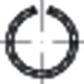 Runddraht-Sprengringe, DIN 7993 Federstahl blank Form A 10mm