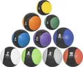 GORILLA SPORTS® Medizinball - Einzeln/Set, 1kg, 2kg, 3kg, 4kg, 5kg, 6kg, 7kg, 8kg, 9kg, 10kg Gewichte, mit griffiger Oberfläche, aus Gummi, Farbwahl - Slam Ball, Gewichtsball, Trainingsball, Slamball