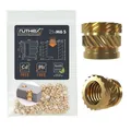 ruthex M6 SHORT Gewindeeinsatz RX-M6x6.8 Gewindebuchsen aus Messing 25 Stück