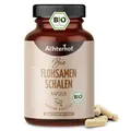 Flohsamenschalen Kapseln Bio 180 Stück | Flohsamenschalenpulver aus kontrolliert biologischem Anbau | vegan | vom Achterhof