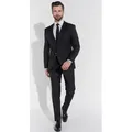 SteffenKlein Herren Anzug SLIM FIT 2871-102, 2871-106, 2871-46, 2871-48, 2871-50, 2871-52, 2871-54, 2871-56, 2871-98, 2872-102, 2872-46, 2872-48, 2... - Schwarz - 52