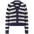 Hessnatur Strickjacke aus Bio-Merinowolle mit Bio-Baumwolle (1-tlg) blau M