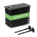 GARDENIX 100 Stück TerraPEG Erdanker Bodenanker Erdnägel für Gartenvlies Unkrautvlies Maulwurfnetz(100)