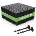 GARDENIX Erdanker Unkrautvlies 3300 Stück, Erdnägel Unkrautvlies aus Kunststoff, 12 cm Länge, UV-beständig, Unkrautvlies Befestigung, Befestigung für Unkrautvlies, Rostfrei, Bruchfest
