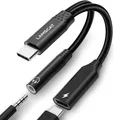 USB C Kopfhörer Adapter 2 in 1 Typ C auf 3.5mm mit 60W Schnellladung