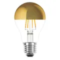 LED Filament Birnenform A60 8W = 60W E27 Kopfspiegel Gold extra warmweiß 2200K
