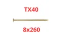 Tellerkopfschrauben Holzschrauben 6,8 mm  Tellerkopf TORX WKCP KLIMAS 25-100 Stk
