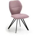 Niehoff Sitzmöbel Merlot Design-Stuhl Flachmetall-Stativgestell Eisen/Stoff Venice - Schwarz