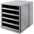 HAN Schubladenbox KARMA 14018-18 Grau DIN A4 Anzahl der Schubfächer: 5