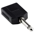 Adapter 6,3mm Mono Stecker 2x 6,3mm Mono Buchse Klinke Steckadapter