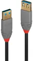LINDY 36763 3m USB 3.0 Typ A Verlängerungskabel, Anthra Line