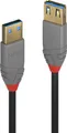LINDY USB-Kabel USB 3.2 Gen1 USB-A Stecker, USB-A Buchse 3.00m Schwarz 36763