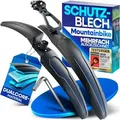 NEXTCOVER Fahrrad Schutzblech Mountainbike Set für Vorne & Hinten I Abnehmbares MTB Schutzblech Set mit Anleitung & Werkzeug I Schutzbleche Mounta...