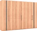 Musterring Kleiderschrank Sorrent, Kleiderschrank, teilmassiv Eiche (mit Türdämpfern, in 5 Breiten & 2 Höhen, extra Böden, MADE IN GERMANY) Türen in Eiche massiv mit Absetzung in Schiefer, verschiedene Maße
