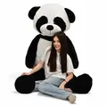 XXL Panda 220 cm groß Stofftier Plüschtier Kuscheltier Teddybär