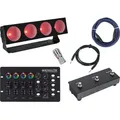 Eurolite LED CBB-4 COB RGB Lichtanlage mit DMX Foot Controller Set