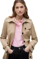 Tommy Hilfiger Damen Jacke Heritage Single Breasted Trench Übergangsjacke, Beige (Nos Beige), M