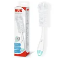 NUK 2 in 1 Flaschenbürste mit integrierter Saugerbürste mit ergonomischen Griff