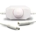 ISOLED LED Dreh-Controller (Dimmer) weiß, 2A, max. 48 Watt, Rundstecker Anschlu
