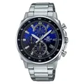 Casio EFV-600D-2a Herrenuhr Wasserdicht 100m Blau, Silber Modisch, Leuchtzeiger