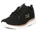 Skechers Graceful-Get Connected 12615-BKGD, Womens Sneakers,Sports Shoes, Black, 36 EU