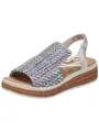 Rieker Rieker Sandalen Textil Keilsandalette