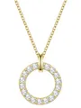 Rafaela Donata Damen Kette aus 925/- Sterling Silber gelbvergoldet 14 Karat mit Zirkonia weiß