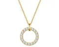 Rafaela Donata Silberkette gelbgold, mit Zirkonia