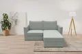 DOMO collection 2-Sitzer Bibury smartes, modulares Ecksofa aus Sofa & Hocker mit Schlaffunktion, Set, Sitzfläche mit Federkern, inkl. 2 Rückenkissen