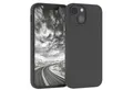 EAZY CASE Handyhülle Premium Silikon Case für Apple iPhone 13 Mini 5,4 Zoll, Schutzhülle mit Kameraschutz Back Cover Hülle Slimcover Anthrazit Grau