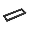 doporro Waschtischhalterung Waschtischkonsole Wandkonsole 30x2x15 cm rostfreie Edelstahl schwarz Wandhalter rechteckig Träger Regalträger Regalhalter (1 Stück WH01