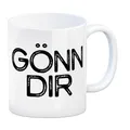 trendaffe Kaffeebecher mit Spruch: Gönn dir