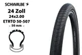 24 Zoll SCHWALBE Big Apple Fahrrad Reifen 24x2.00 RaceGuard Reflex 50-507