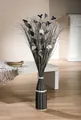 Dekobündel grau + schwarz, ca. 100cm hoch, Natur Deko Zweige Blüten Bündel