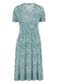 zero Damen Jerseykleid mit Print. 34, Dark Green/Blue