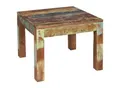 KADIMA DESIGN Rustikaler Couchtisch: Recyceltes Mango-Holz, Shabby-Chic-Design, robust, Klarlack-Beschichtung, große Tischplatte.