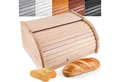 Creative Home Brotkasten Holz 38 x 28,5 x 17,5 cm Brotkiste mit Rolldeckel Brotbox