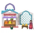 Disney Wish Micro Doll Playset, Dahlia’s Rosas Marketplace Portable  (US IMPORT)