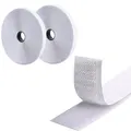 Selbstklebendes Klettband 5m x 2cm, Klebepad, Haken- und Schlaufenband, Weiss...