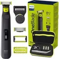 Philips OneBlade Pro 360 QP6541 15 Rasierer Trimmer Set mit Etui Akku - Schwarz