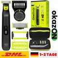 NEU Philips OneBlade Pro 360 QP6541 15 Rasierer Trimmer Set mit Etui Akku
