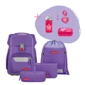 Step by Step Schulranzen Set BASIS Purple Konfetti 7-tlg Kinder Mädchen
